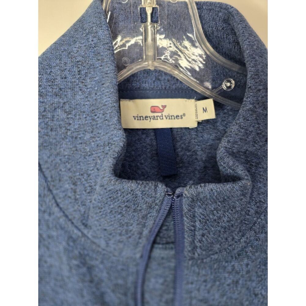Vineyard Vines Martha's Vineyard Fleece Vest Size M Women’s Full Zip Blue - Picture 3 of 6